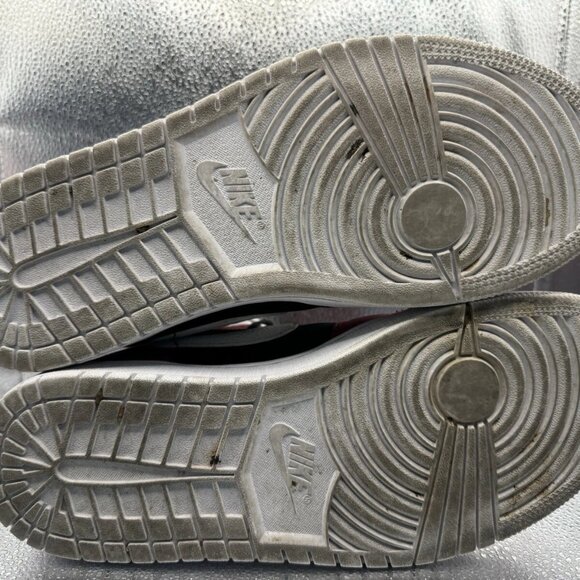 RARE 🚀 Size 12 - Air Jordan‎ 1 Mid Gym Red White Black Bred Women BQ6472 601 - Picture 9 of 11